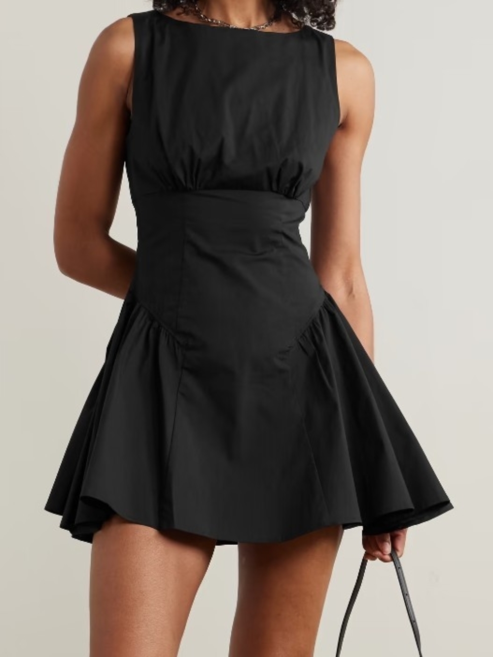STAUD Gwen Flare Minidress